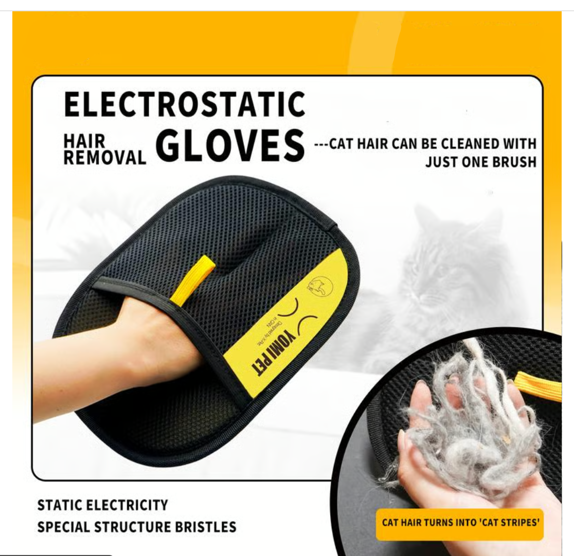Pet hair remover Electrostatic gloves